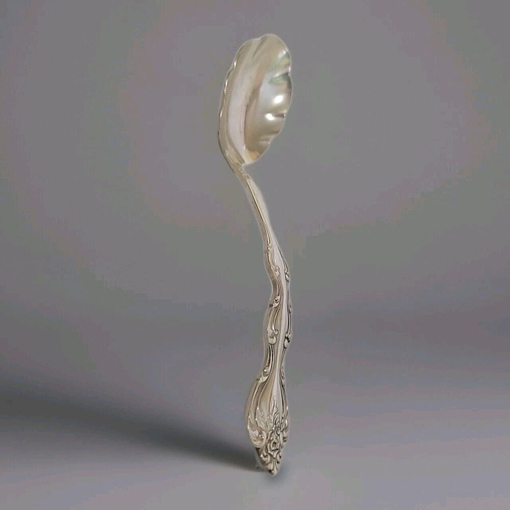 Vintage International Silverplate Berry Spoon Shell Pattern
